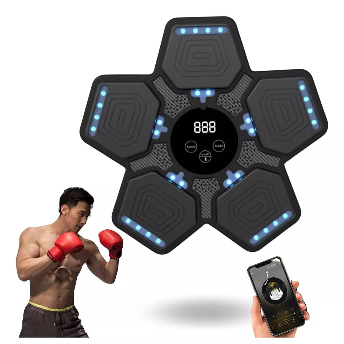 Máquina de Boxeo Musical con Bluetooth